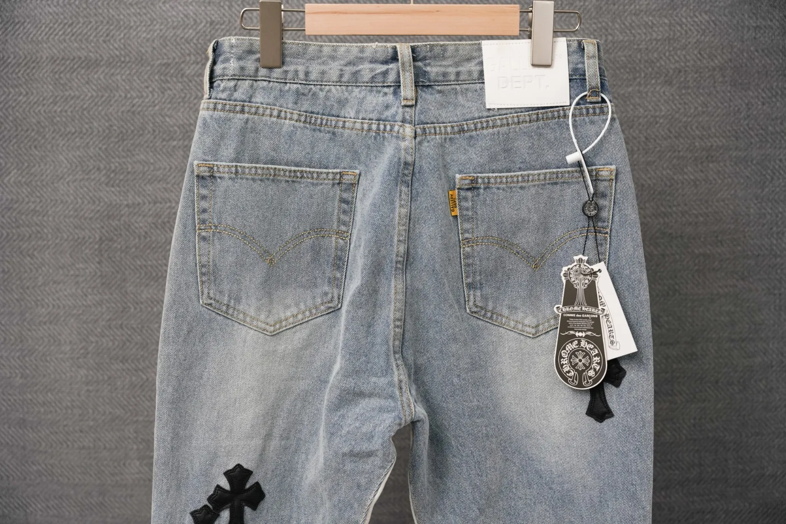 ：S 028 & Chrome Hearts Light Blue Same Style ：Light Blue Size：28 30 32 34 （S-XL)